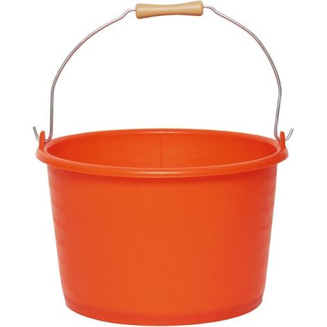VINMER - Seau agricole 18 l orange fluo avec anse