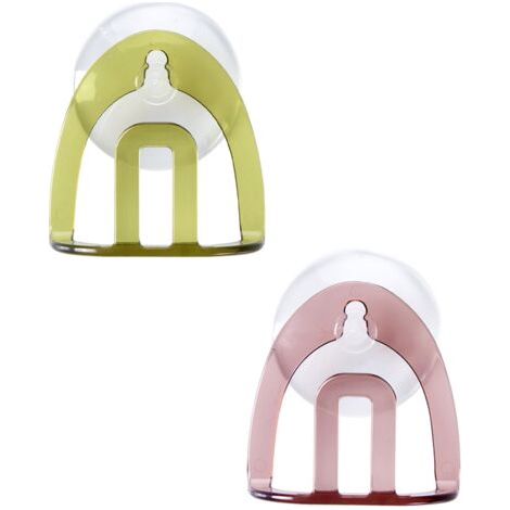 Fonepro 2 Pièces Support de rangement pour égouttoir à ventouse pour évier, égouttoir à savon en éponge pour évier pour cuisine, salle de bain, vert, marron (1/5)