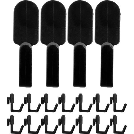 Vaguelly 30 pièces Ganchos para Tablero Perforado Negro de (1/5)