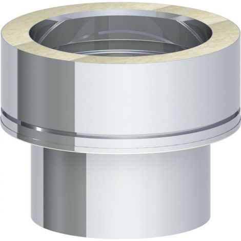 Pièce d'adaptation de E1 à D1 tuyau de fumée Ø 180 mm