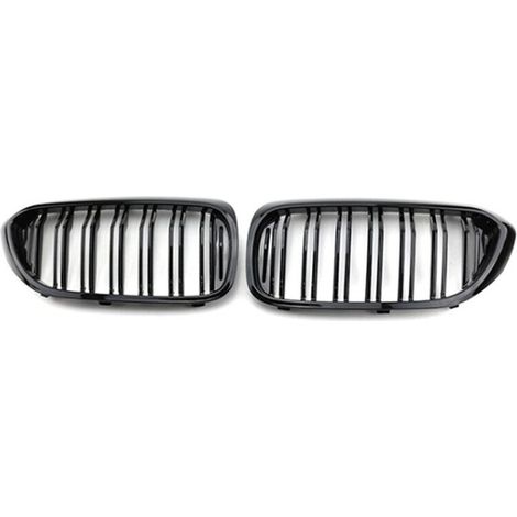 La parrilla central del parachoques delantero de doble hoja es adecuada para los modelos BMW Serie 5 G30, G31, G38, 530i y 540i de 2018 a 2020.