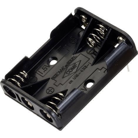 TRU COMPONENTS BH 431-1P Batteriehalter 3x Micro (AAA) Kontaktpole