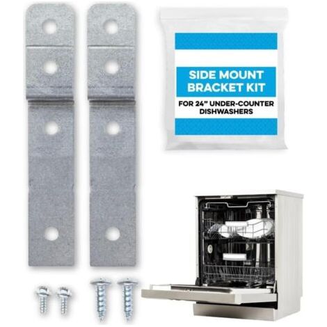 Seitliches Montageset für Geschirrspüler – Vergleichen Sie mit DWBRACKIT1 – Kompatibel mit Electrolux und Frigid Air – 2 Halterungen und 4 Schrauben im Lieferumfang enthalten MUMU