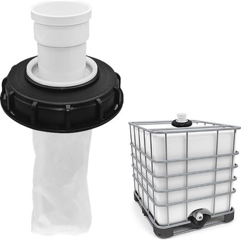 IBC Rainwater Filter 180° with Lid, Nylon Tank Accessories DN 150 - Washable 163 mm for Clay Barrel (1/5)
