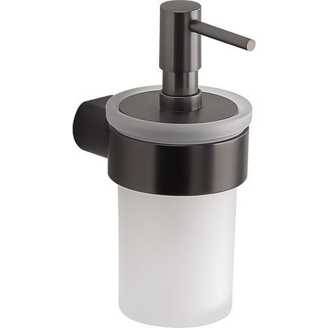 Dispenser Sapone Da Muro In Vetro Satinato Gun Metal  Palazzo