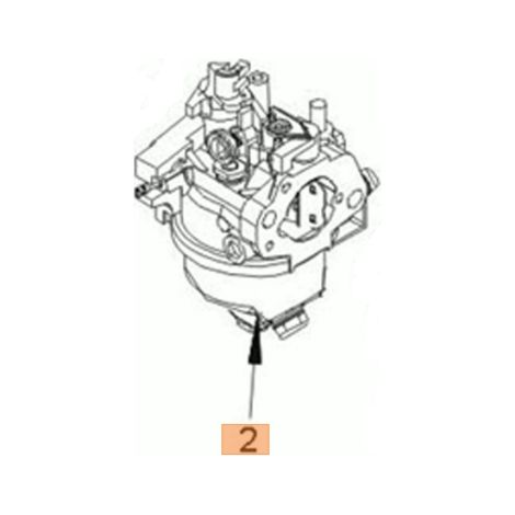 Carburateur ORIGINAL pour moteur de tondeuse EMAK K805 G 53 PK COMFORT