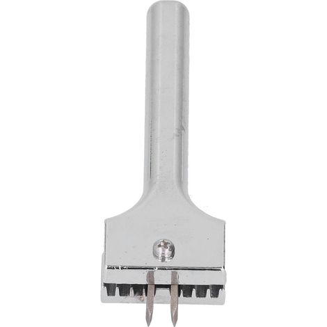 Poinçon à fourche en acier traité électrolytique, haute dureté, résistant à l'abrasion pour cuir (1/5)