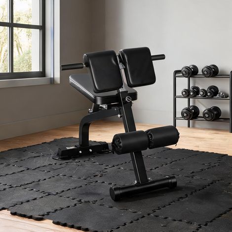 Banc de musculation coloris argenté en métal 96,6 x 68 x 110 cm (1/5)