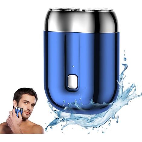 Rasoir lavable pour homme, rasoir électrique pour homme, tondeuse à barbe pour homme, rasoir électrique rotatif de poche, portable, charge rapide (1/4)