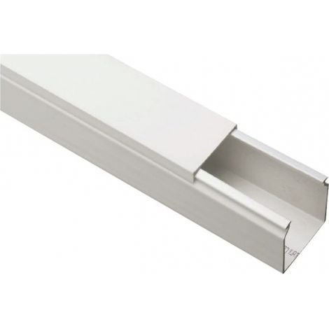 Canale Portacavi Dim. 80X40 Bianco (2Mt) (Elettrocanali Cod. Eccp8040B)