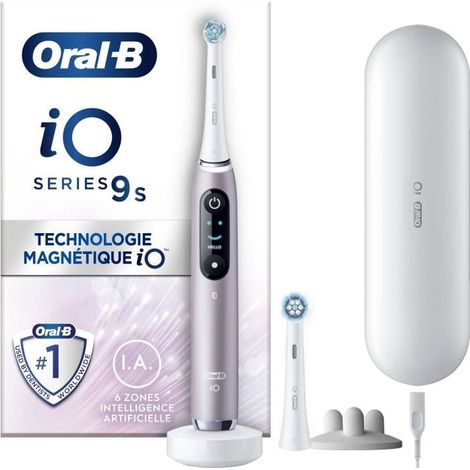 Cepillos de dientes - ORAL-B - Serie iO9s - Cuarzo rosa (+1 recambios) - Eléctrico