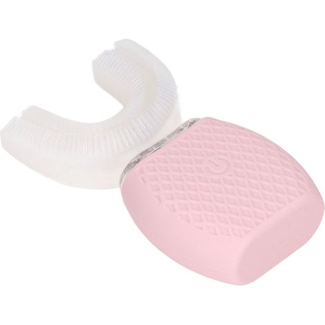 Brosse à dents électrique étanche IPX7, en forme de U, avec massage ultrasonique et base rechargeable par USB 5V. (1/5)