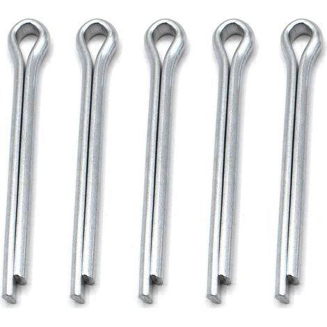 Galvanized Split Pin 4mm x 36mm – Pack of 10 – For Automotive and Repairs – Corrosion Resistant Steel (1/4)