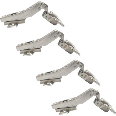 45 Degré Charnière d'Angle Ø 35mm sans Amortisseur pour Porte Multi-latérale Charnières pour Portes Angulaires Pliantes de Placard Meubles Cuisine Lot de 4 (1/5)