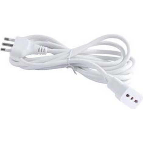 1PZ PROLUNGA ELETTRICA LINEARE BIPASSO 3X1 BIANCA - mt.5