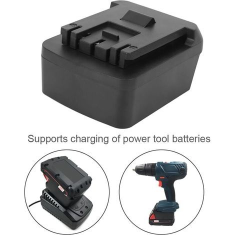 Adaptador de batería Bosch Milwaukee ABS PC Adaptador de herramienta eléctrica para Milwaukee Convertidor de batería de iones de litio de 18 V para Bosch con (1/5)