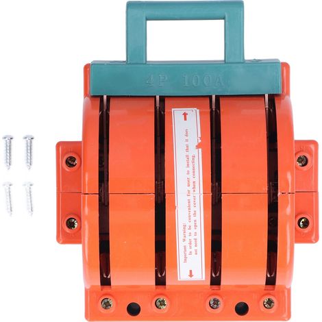 Interrupteur Couteau 100A 4 Pôles à Double Jet pour Disjoncteur Électrique Appareils Ménagers (1/5)