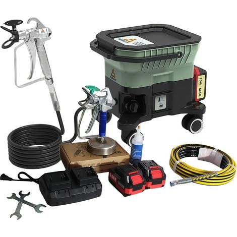Pulverizador de pintura sin aire, alto rendimiento a presión, caudal eficiente, UE, 500 W (1/2)