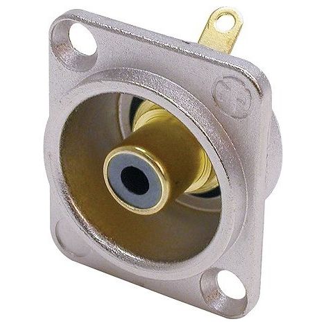 Base RCA femmina tipo D NERO NF2D0