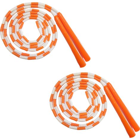 Corde À Sauter Perlée Longue - Réglable En Tpu Souple - Pour Activités Collectives Et Équipes - Lot De 2 Pièces 5 Mètres (1/5)
