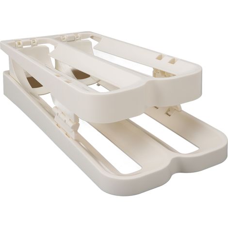 Distributeur d'œufs pour réfrigérateur, gain de place, pliable, organisateur d'œufs pour réfrigérateur à roulettes, pour la maison (1/5)