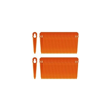 Lot de 100 lames en nylon 90mm pour débroussailleuse STIHL Polycut 2-2 et 3-2 – Remplacement haute performance – Compatible FSA 45 et 57 (1/5)