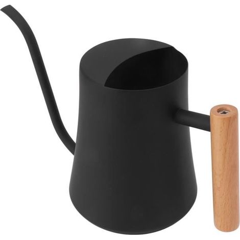 Arrosoir - - Pot d'arrosoir en acier inoxydable - 1L - Noir - Design rétro élégant (1/4)