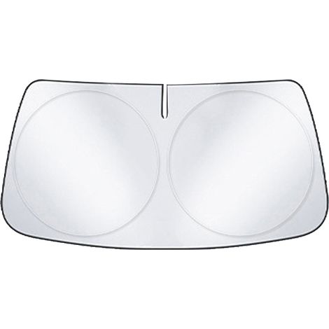 Pare-soleil Pliable Petit Modèle Tissu Argenté Isolation Thermique Haute Performance pour Véhicule (1/4)