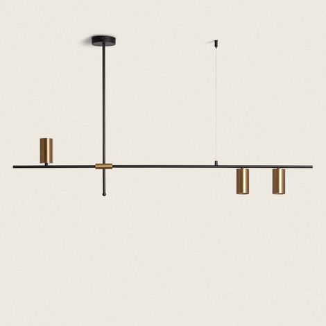 Pendelleuchte Metall Auzoa Gold
