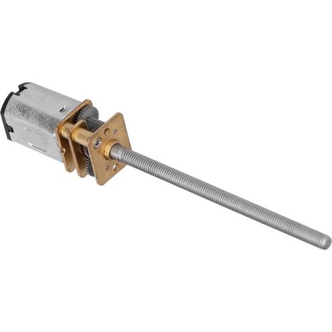 Moteur linéaire à engrenages CC 6 V, vis-mère M3 x 55 mm, 90 tr/min, pour appareils électroménagers et robots. (1/5)
