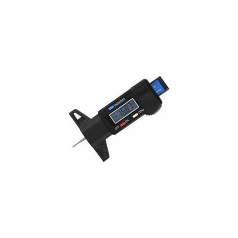 Jauge numérique de profondeur de sculpture des pneus, affichage LCD métrique/impérial 0-25 mm, pile non incluse, pour motos, fourgonnettes et camions General Motors (1/5)