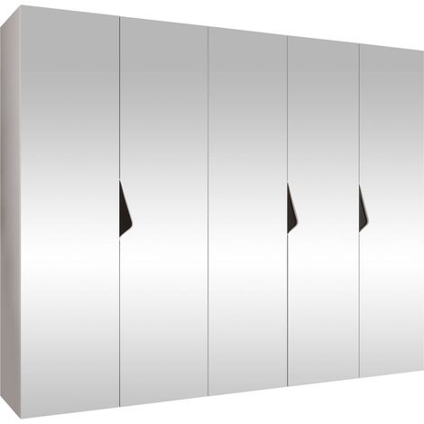 Armario Hartford 631, Blanco, 202x250x52cm, Puertas de armario: Con bisagras, Número de estantes: 0 (1/5)
