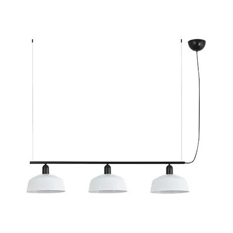 Faro Tatawin Lampada a sospensione da soffitto Medium Bar Nero, Bianco lucido 3x E27 (1/2)