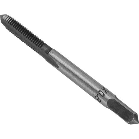 5 pièces de tarauds manuels en acier rapide, kit de filetage M3 M4 M5 M6 M8 pour vissage et perçage (argenté) (1/5)
