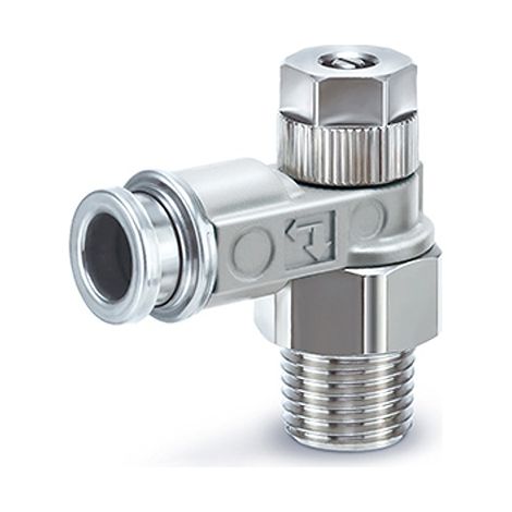 Raccord silencieux et réducteur d'échappement SMC ASB, G 1/8, 6mm ( Prix pour 1 )