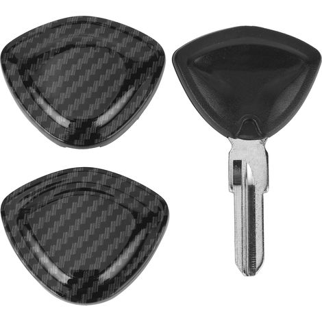Clé de contact moto non coupée avec couvercle style fibre de carbone compatible Bombardier Can Am (1/5)