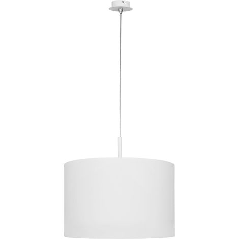 Suspension Nowodvorski Alice blanche tissu Ø46cm E27