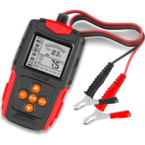 Testeur de batterie automobile 12V 24V CCA, testeur de résistance interne, analyseur de batterie moto, outil de diagnostic (1/5)
