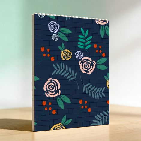 Cadre romantique en blocs à faire soi‑même, cadeau de la Saint‑Valentin (1/5)