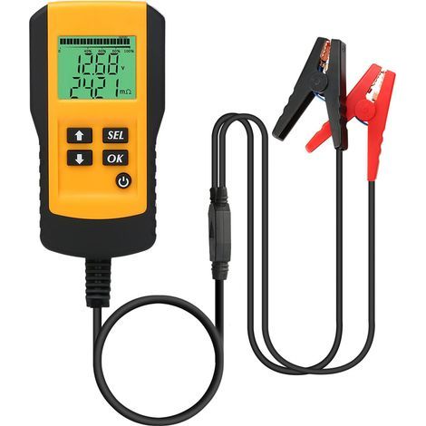 Testeur de batterie, tension, résistance interne, affichage de la capacité AH, vérificateur de batterie de voiture 12V (1/5)