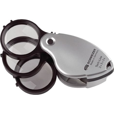 SCHWEIZER  Lupa  de  impacto  Tech-Line  Aum.  3x+5x=8x  Diám.  lente  38mm  -  53550 (1/3)