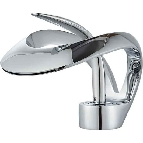 Robinet Cascade - Mitigeur Lavabo Monocommande - Valve Céramique - Pour Salle De Bain Domestique - 1 Pièce (1/5)