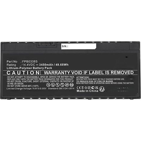 CoreParts 50Wh 14,4V 3490mAh Akku für Fujitsu LifeBook Laptop, mbxfu-BA0046
