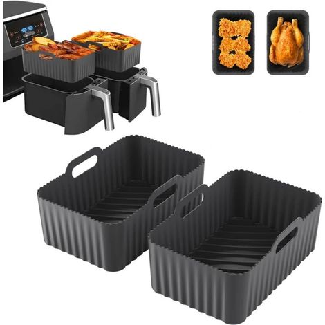 Moule en silicone 4 pièces compatible Double Stack XL SL400EU Foodi Max AF500EU AF400EU Airfryer (1/5)