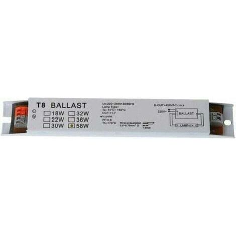 T8 220-240V AC 2x58W Ballast électronique à Large Tension Ballasts de Lampe Fluorescente Ballasts électroniques