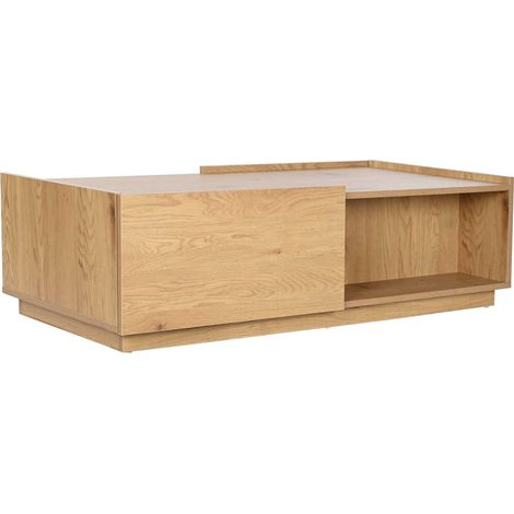 Table basse élégance naturelle en chêne pour salon - Chêne naturel clair (1/5)