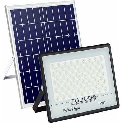Foco solar LED para jardín exterior, modelo de plástico, hogar, nuevo para el campo, súper brillante, inducción, luz impermeable, 1 unidad -Crezuo