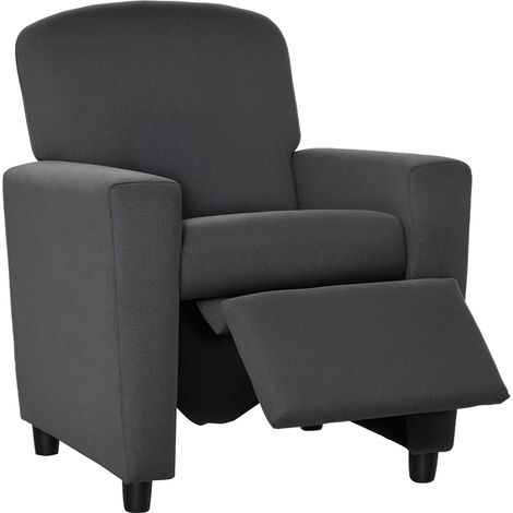 2 in 1 design Kids Sofa Armchair with Footrest for Children Playroom Bedroom Living Room, 55 x 50 x 67cm, Grey (1/5)