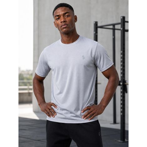 Camiseta de entrenamiento deportiva Jigga gris para hombre, talla XXL (1/5)