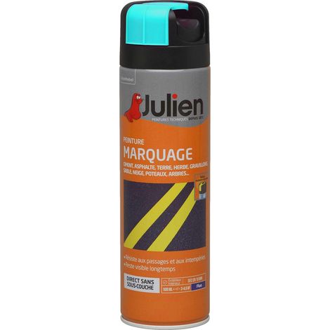Peinture aérosol pour Marquage - Mat Bleu Fluo - 500 ml - Julien